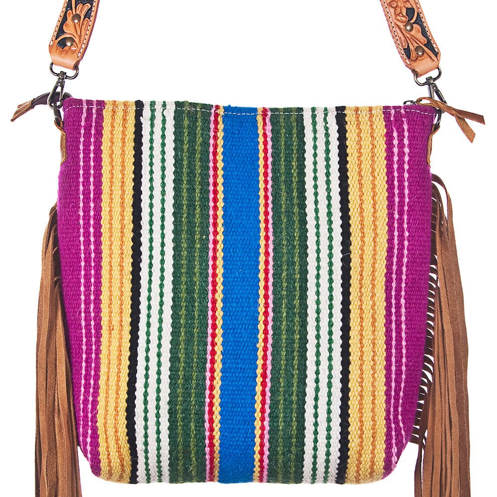 American Darling Large Crossbody Hand Tooled Saddle Blanket Genuine Leather Women Bag Western Handbag Purse