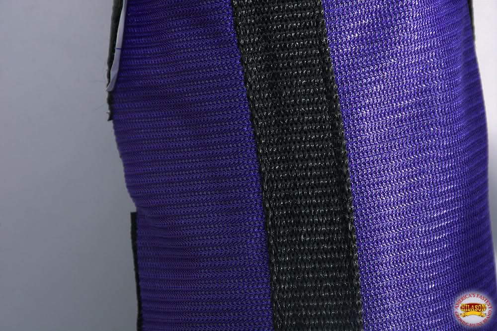 Hilason Western Horse Fly Boots W/ Fleece Uv Protection Insects Purple