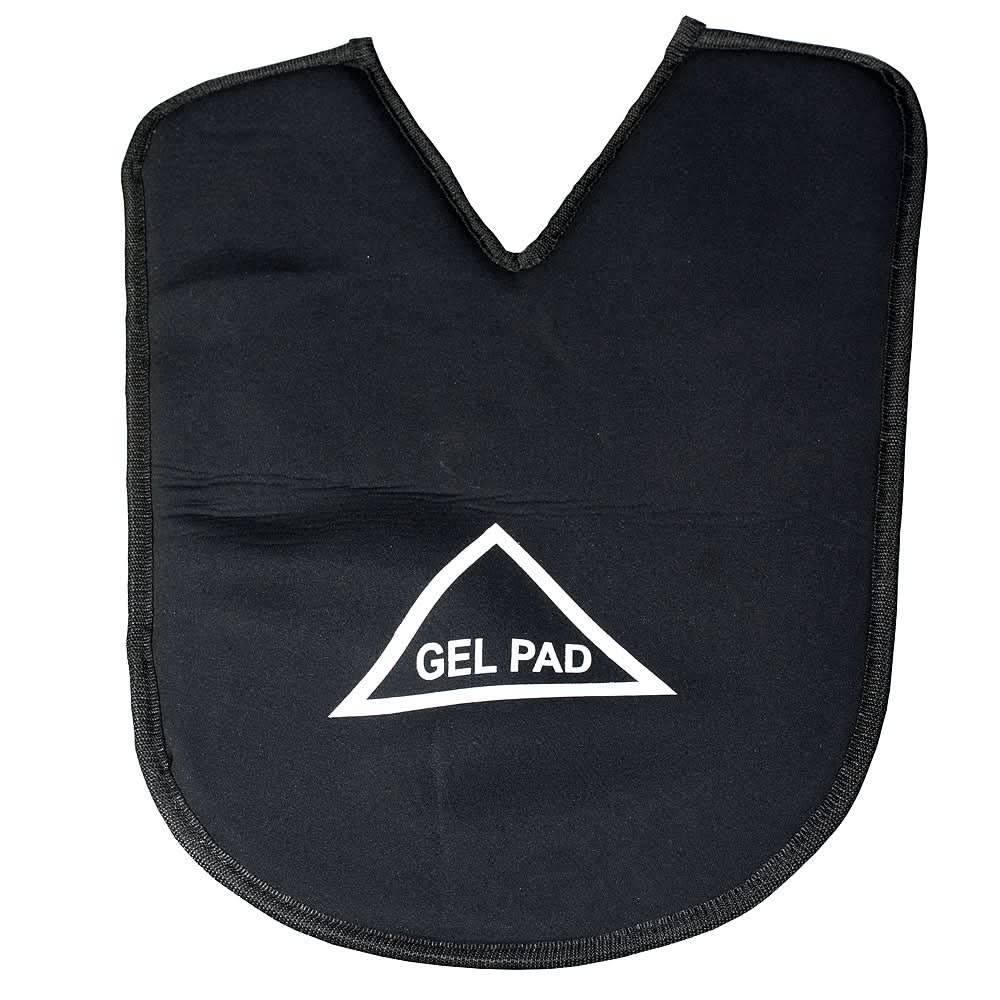 HILASON Western Horse Gel Pad, English Pad, Equestrian Pad Black 21x14 In