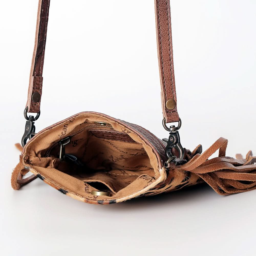 American Darling Cross Body Hair On Genuine Leather Women Bag Western Handbag Purse
