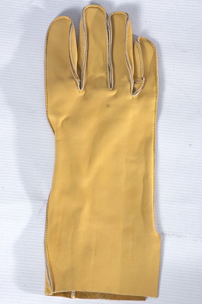 Genuine Leather Bareback Riding Gloves Right Hand By Hilason Tan