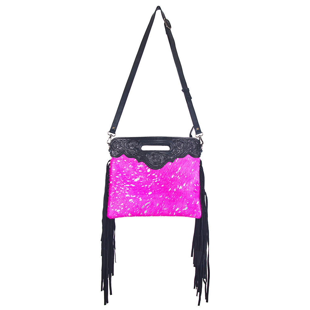 American Darling Clutch Hand Tooled Saddle Blanket Fabric Genuine Leather Western Women Bag Handbag Purse | Purses for Cute