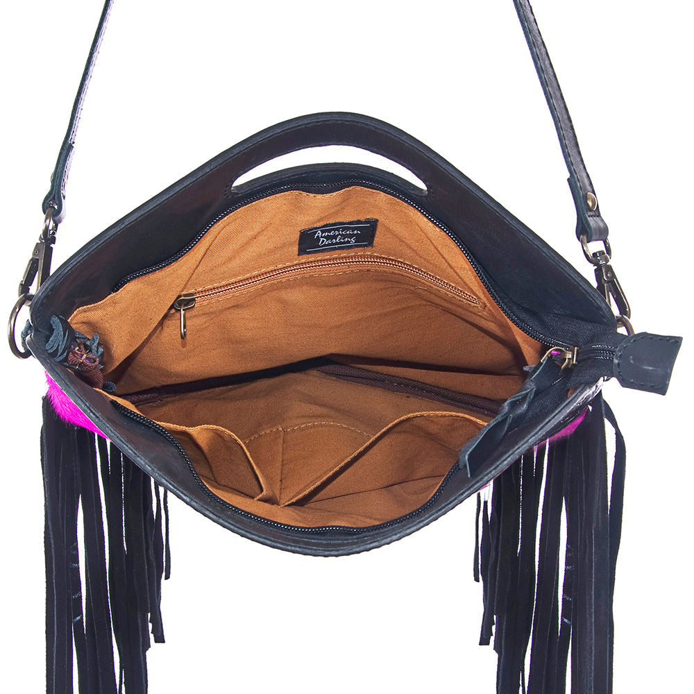 American Darling Clutch Hand Tooled Saddle Blanket Fabric Genuine Leather Western Women Bag Handbag Purse | Purses for Cute