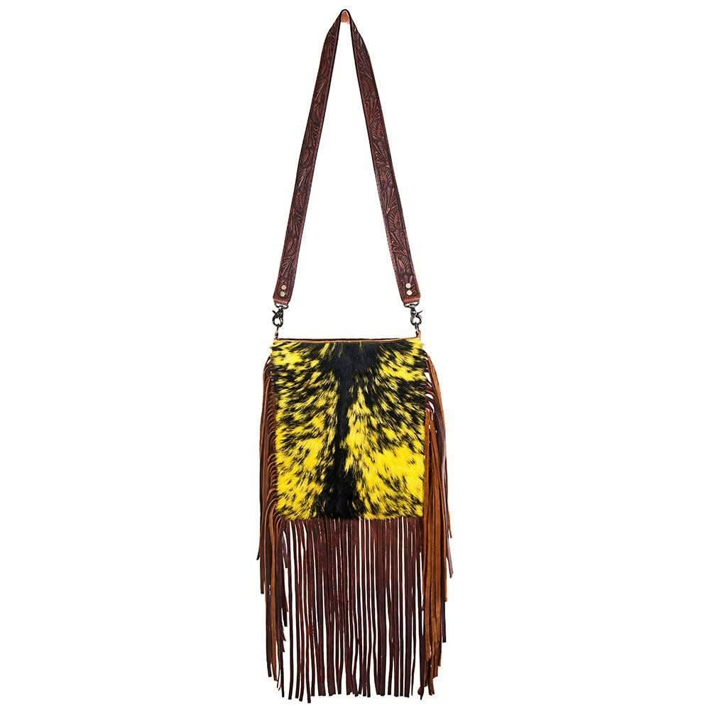 American Darling ADBGZ152 Large Crossbody Hair-On Genuine Leather Women Bag Western Handbag Purse