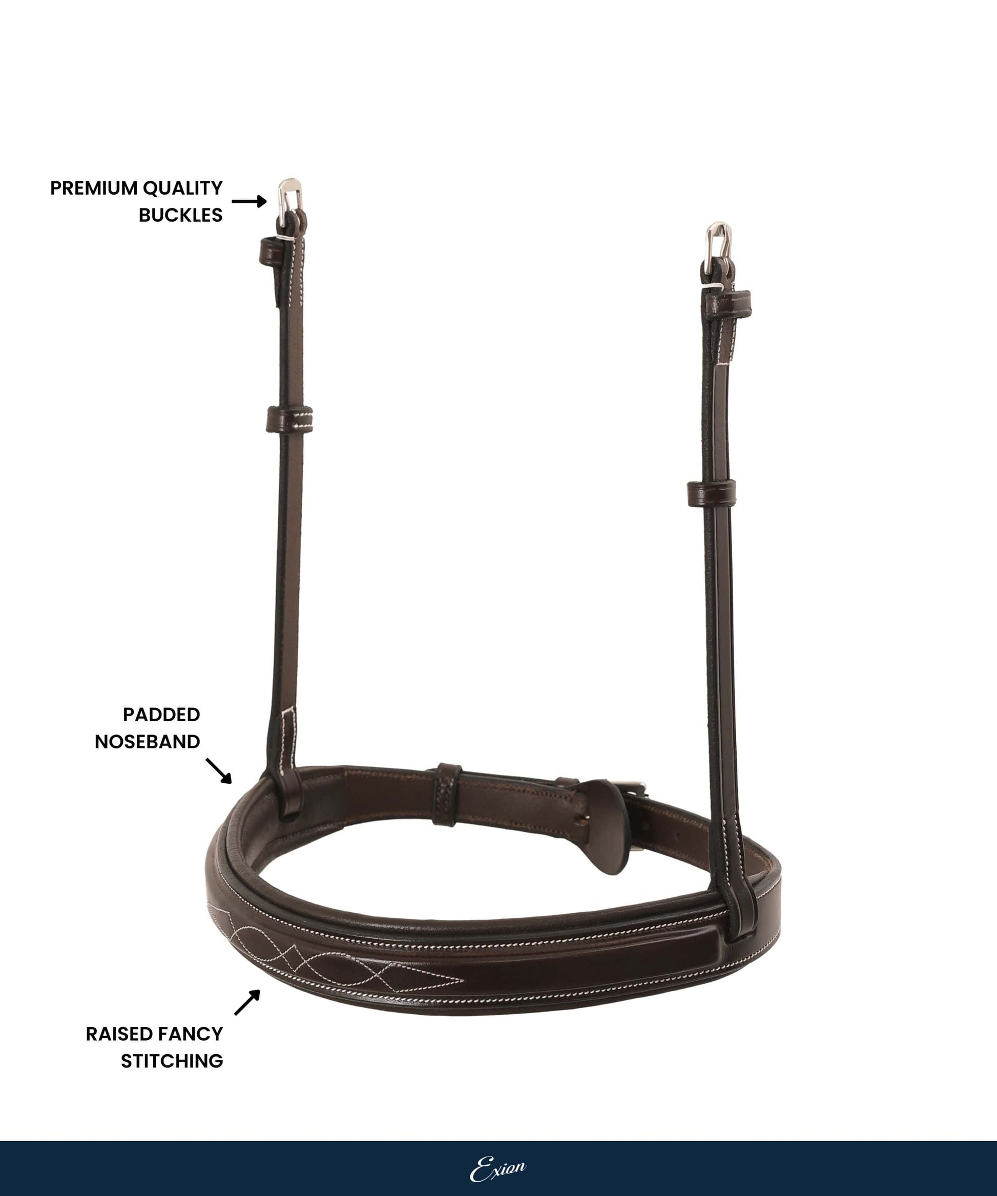 Replacement Noseband of ExionPro 'Hercules' Padded Hunter Bridle