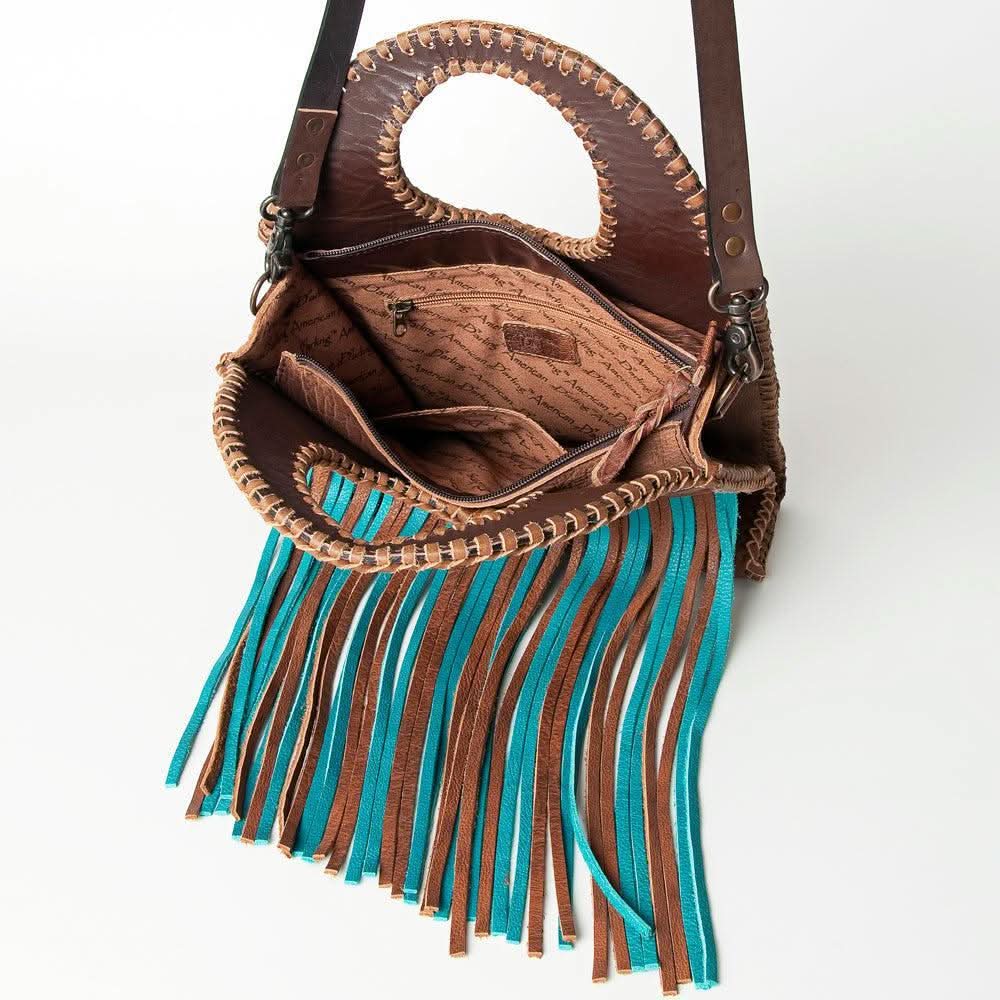 American Darling ADBGH117 Clutch Hand Tooled Genuine Leather Women Bag Western Handbag Purse