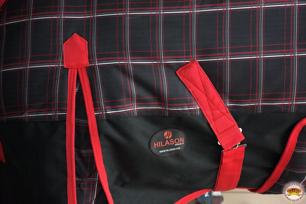 66"- 84" Hilason 1200D Winter Waterproof Turnout Horse Blanket Belly Wrap