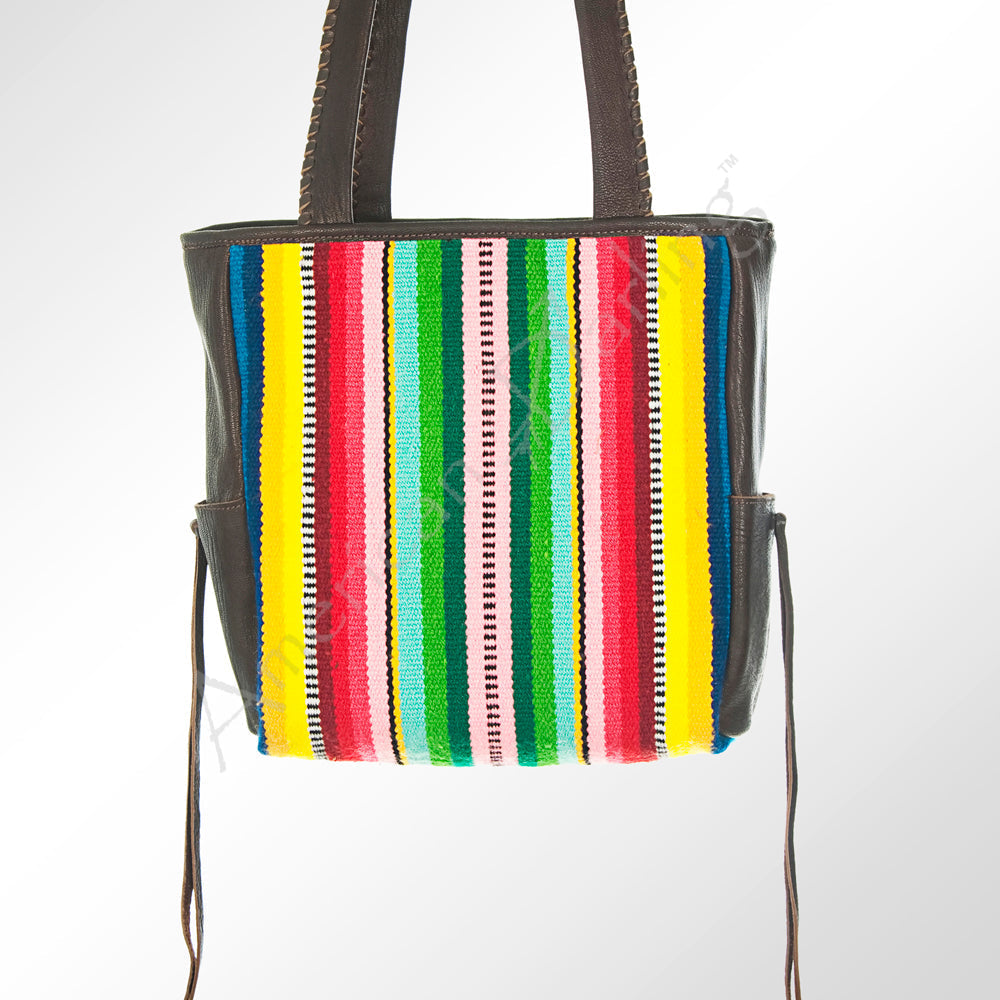 American Darling ADBGZ194F15 Tote Saddle Blanket Genuine Leather Women Bag Western Handbag Purse