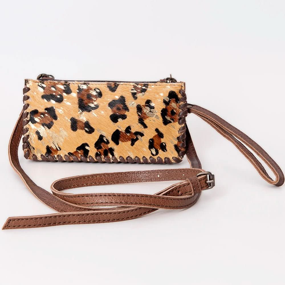 American Darling ADBG535BR Wallet Hand Tooled Genuine Leather Women Bag Western Handbag Purse