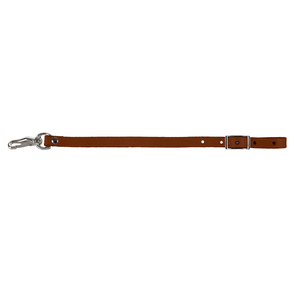 1/2 In X 18 In Hilason Horse Leather Back Cinch Connector Strap W/ Snap