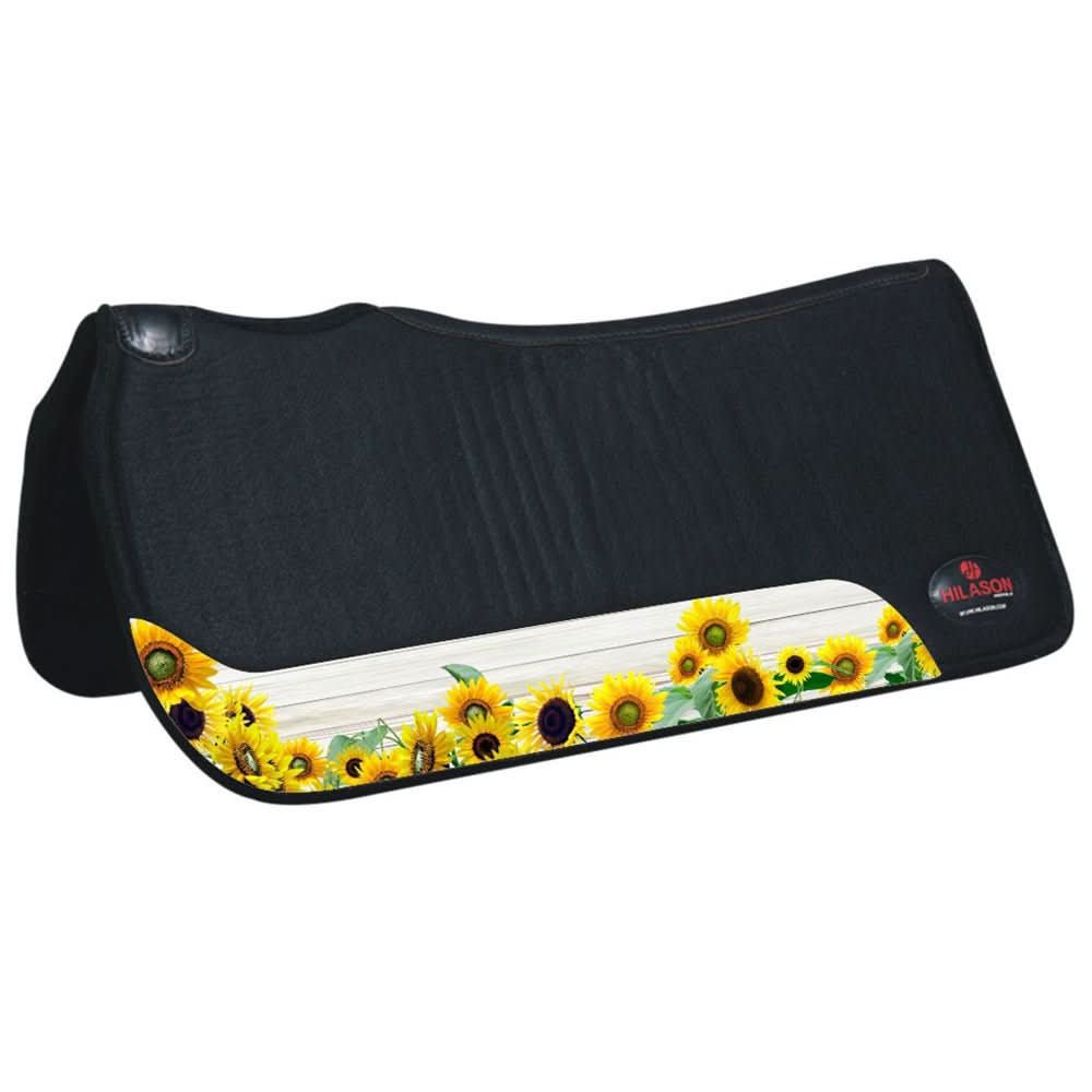 HILASON 31 In X 30 In Western Horse 100% Wool Felt Saddle Pad