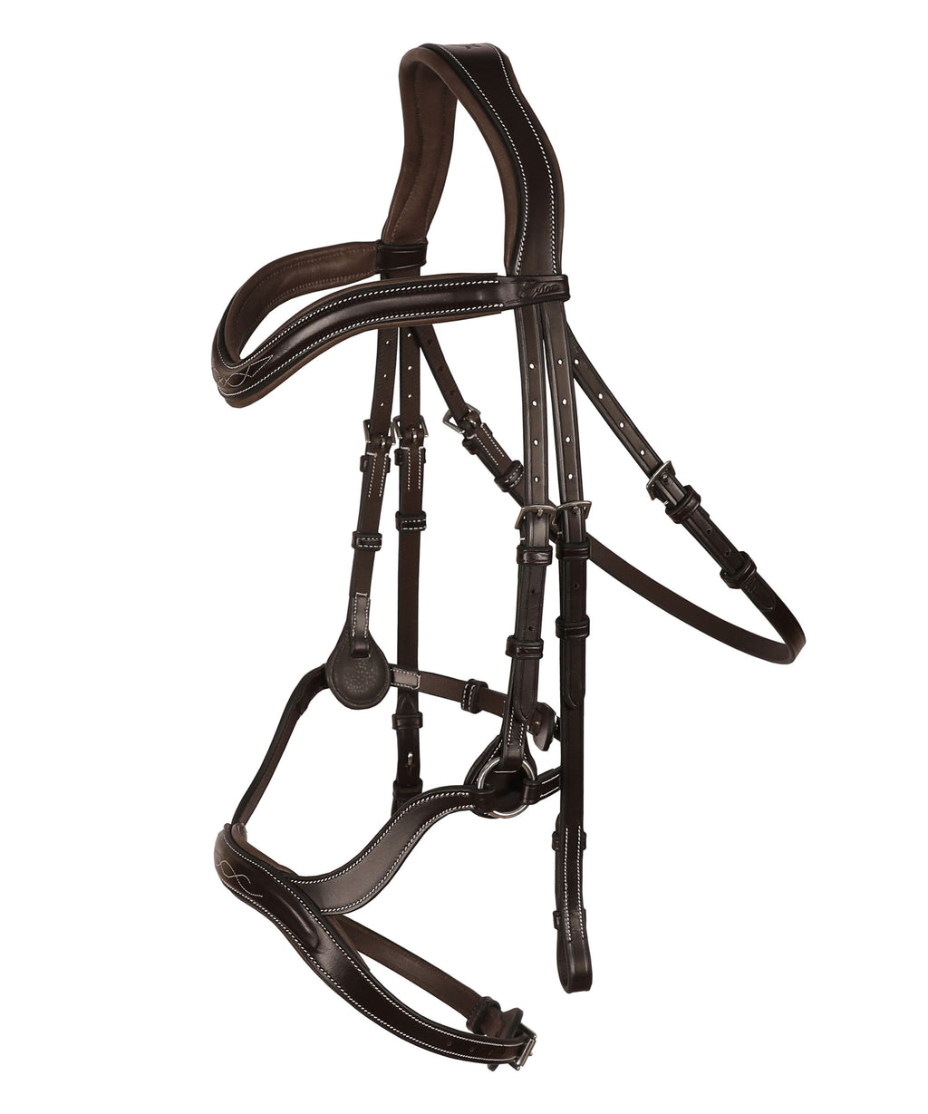 ExionPro 'Ayla' Anatomical Drop Noseband Bridle with Reins