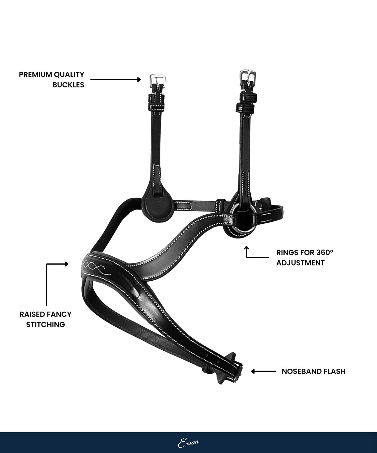Replacement Noseband of ExionPro 'Ayla' Anatomical Drop Noseband Bridle