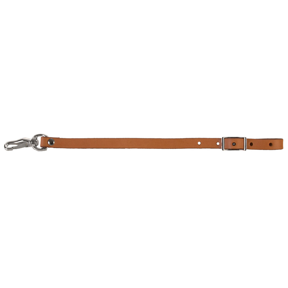 1/2 In X 18 In Hilason Horse Leather Back Cinch Connector Strap W/ Snap