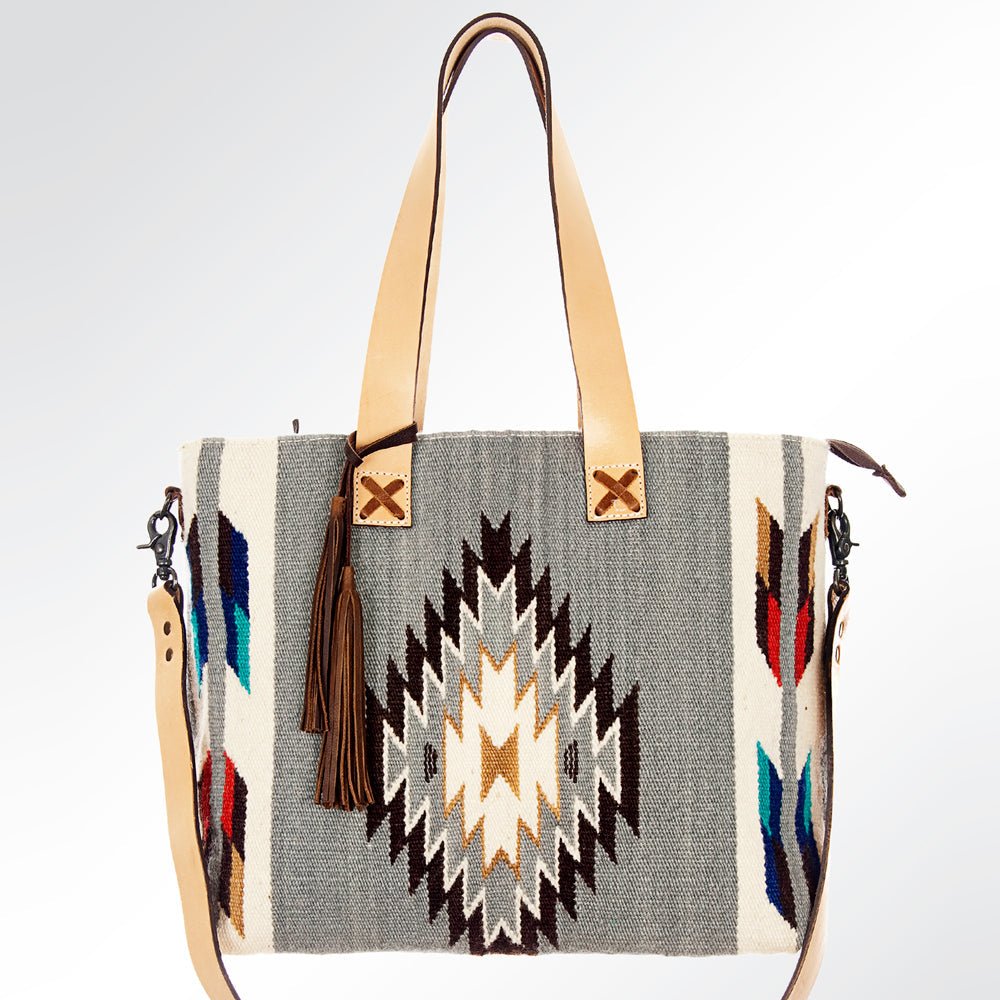 American Darling ADBG573D1 Tote Saddle Blanket Genuine Leather Women Bag Western Handbag Purse