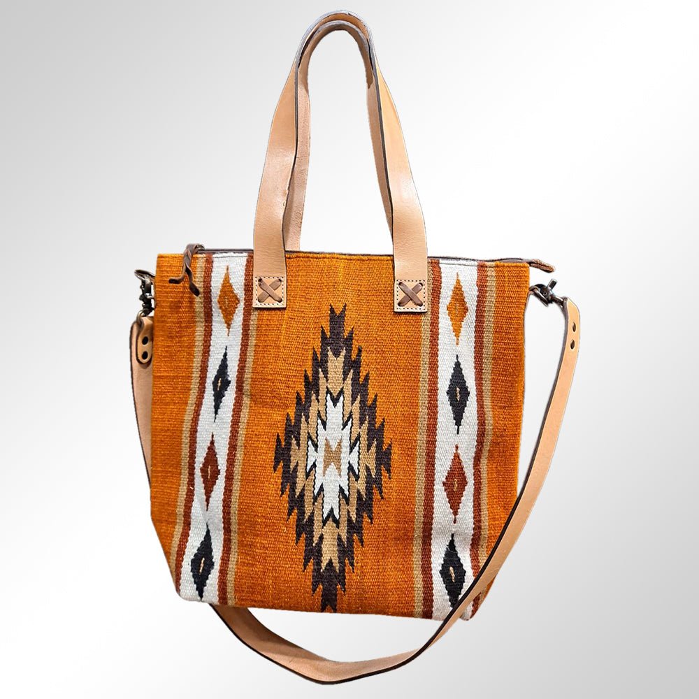 American Darling ADBG573D1 Tote Saddle Blanket Genuine Leather Women Bag Western Handbag Purse