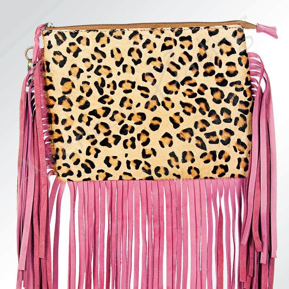 American Darling ADBGZ264CHE Small Crossbody Hair-On Genuine Leather Women Bag Western Handbag Purse