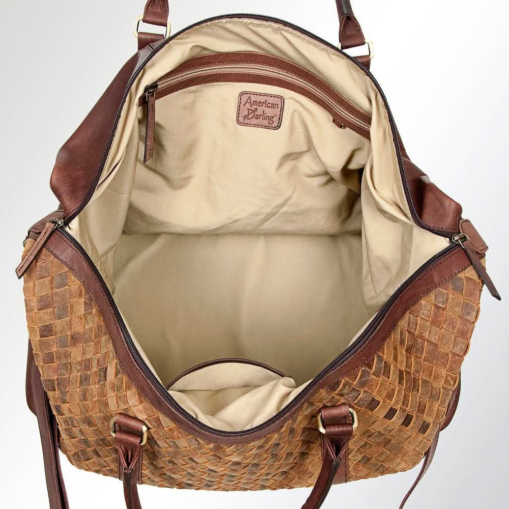 American Darling ADBGI134A Duffel Genuine Leather Women Bag Western Handbag Purse