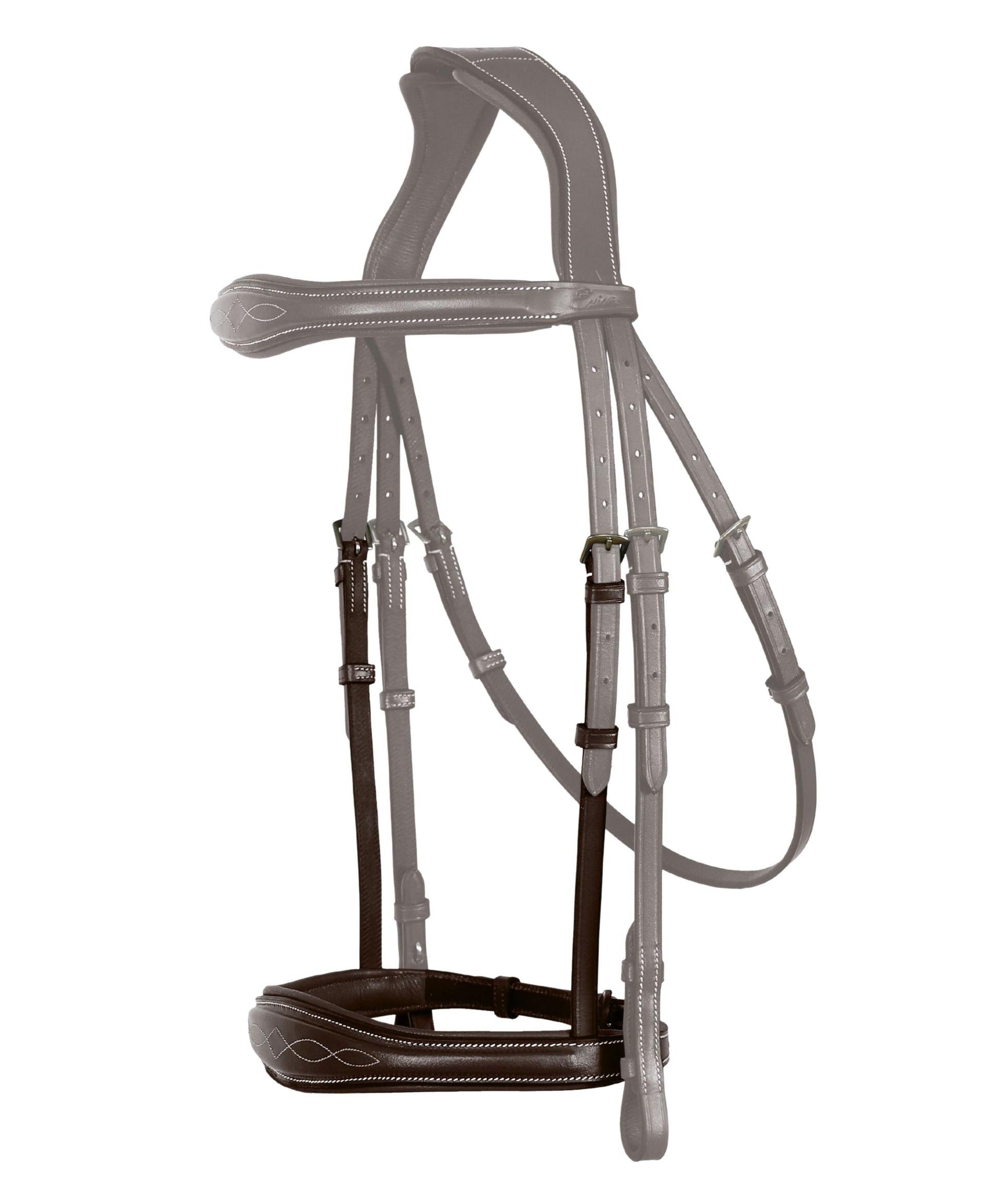 Replacement Noseband of ExionPro 'Perseus' Anatomical Jumping Bridle without Flash