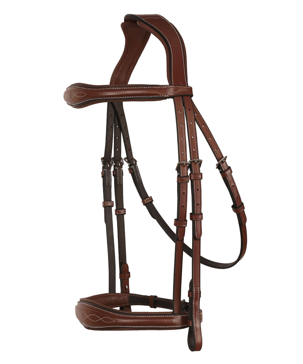 ExionPro 'Perseus' Anatomical Jumping Bridle without Flash with Reins