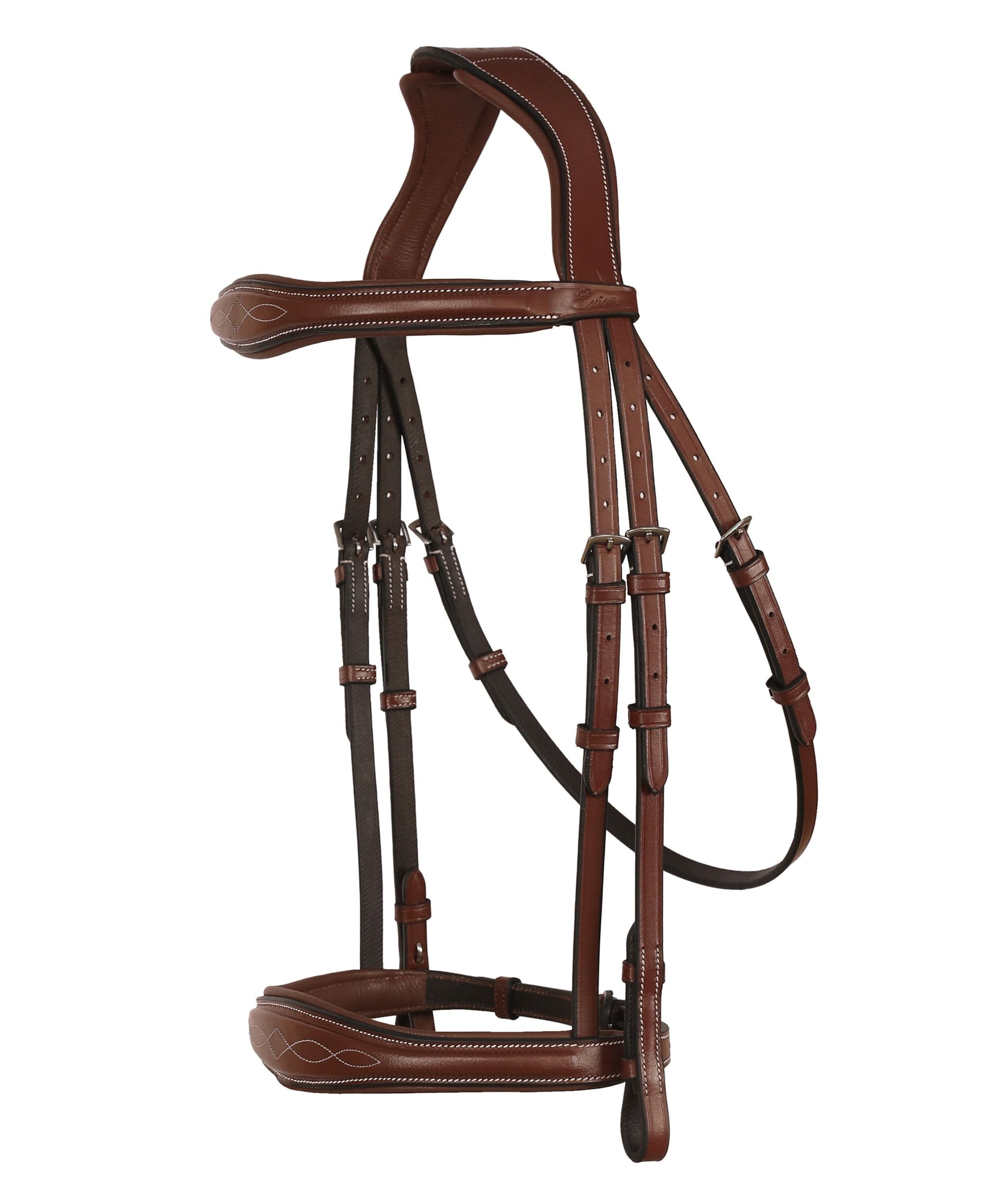 ExionPro 'Perseus' Anatomical Jumping Bridle without Flash with Reins