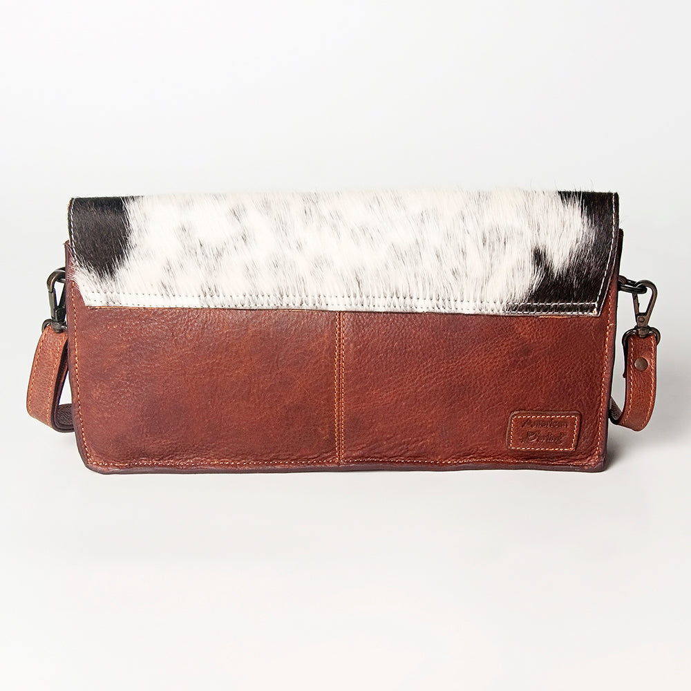 American Darling ADBGZ280 Wallet Hand Tooled Hair-On Genuine Leather Women Bag Western Handbag Purse