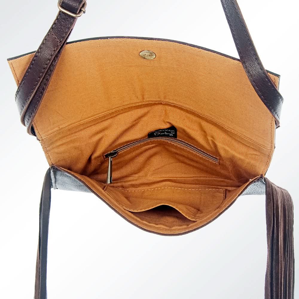 American Darling ADBGZ281 Wallet Hand Tooled Genuine Leather Women Bag Western Handbag Purse