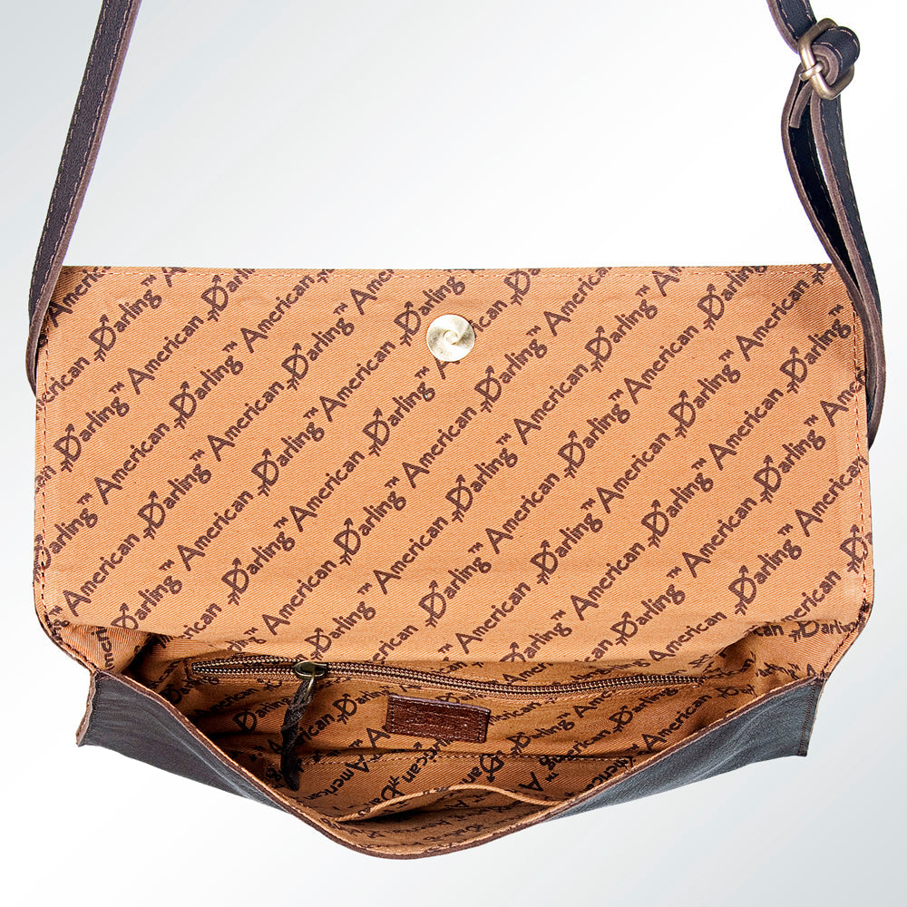 American Darling ADBGZ282 Wallet Hand Tooled Genuine Leather Women Bag Western Handbag Purse