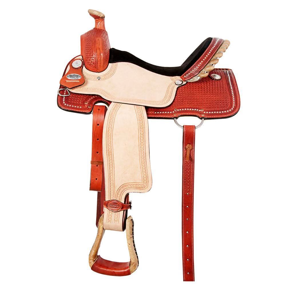 Western Horse Saddle American Leather Ranch Roping Cowboy Hilason