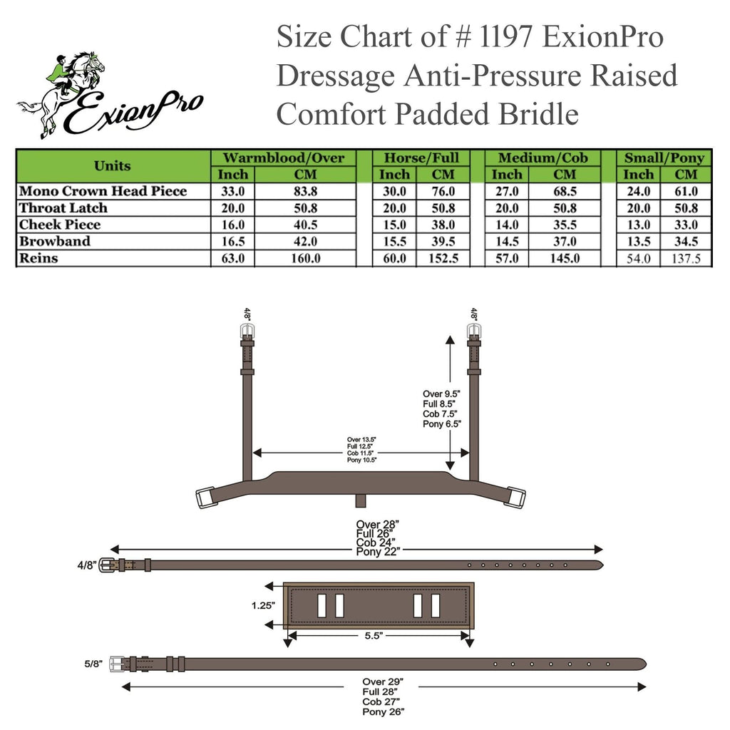 Replacement Noseband of ExionPro 'Ursa' Anatomic Dressage Bridle