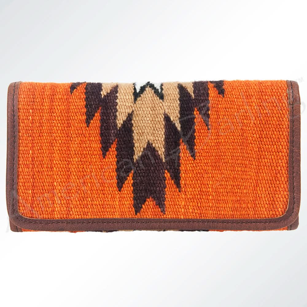 American Darling ADBG645 Wallet Saddle Blanket Genuine Leather Women Bag Western Handbag Purse