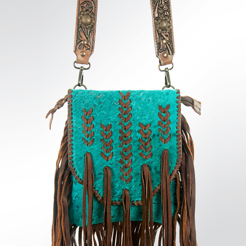 American Darling ADBG733 Crossbody Hair-On Genuine Leather Women Bag Western Handbag Purse