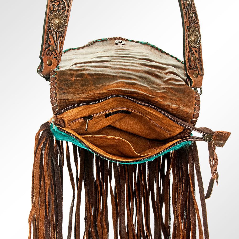 American Darling ADBG733 Crossbody Hair-On Genuine Leather Women Bag Western Handbag Purse