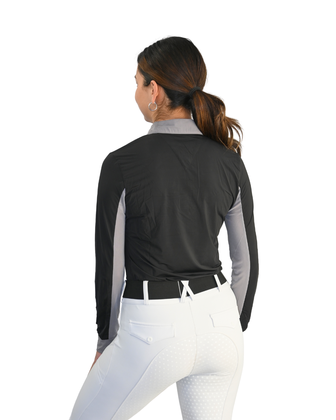 Cool and Comfortable Black Sun Shirt with Glitter Bars