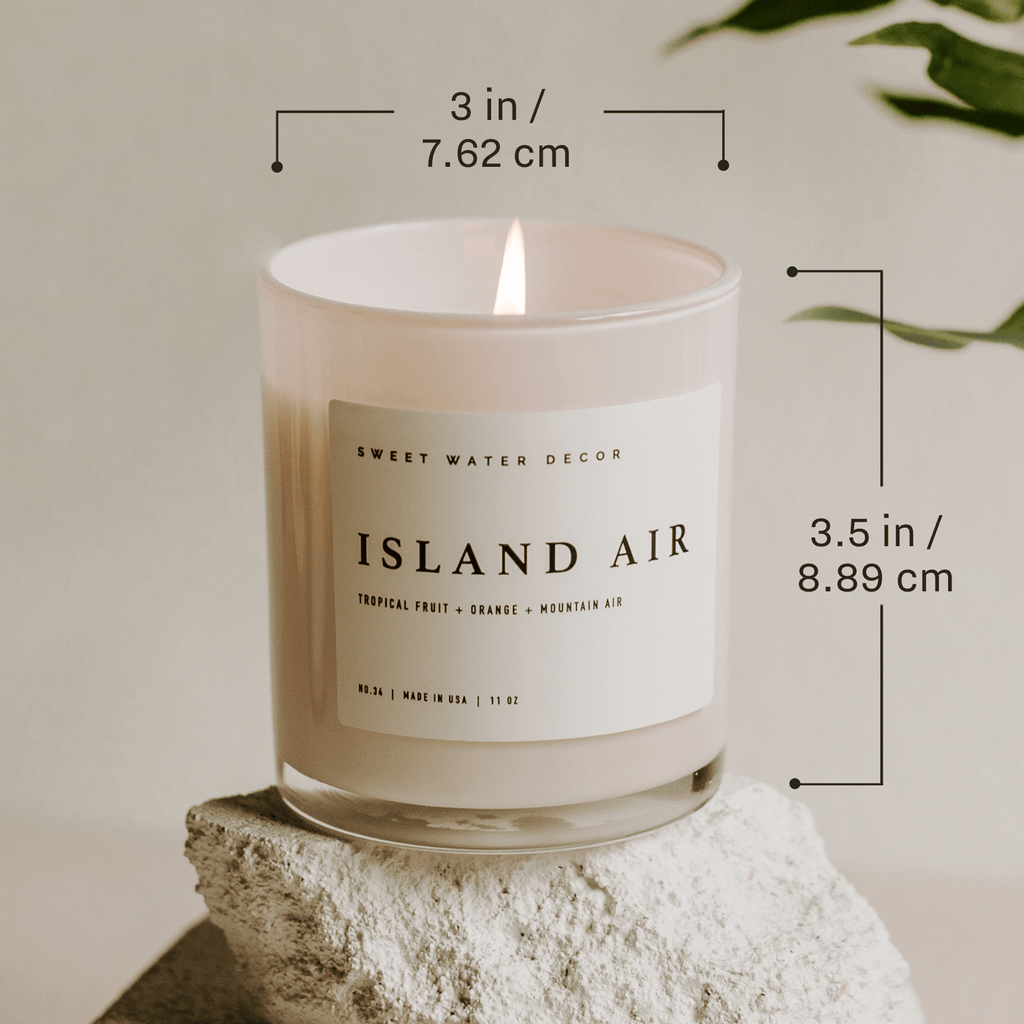 Coastal Lemon Soy Candle - White Jar - 11 oz