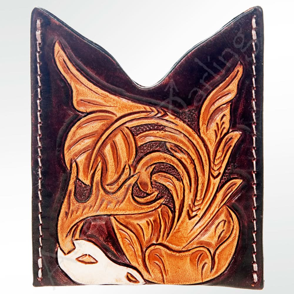 American Darling ADCCF103 Card-Holder Hand Tooled Genuine Leather Women Bag Western Handbag Purse