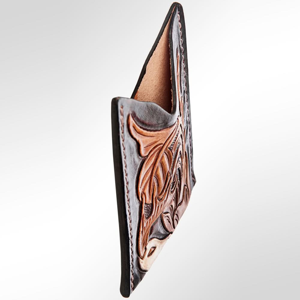 American Darling ADCCF103 Card-Holder Hand Tooled Genuine Leather Women Bag Western Handbag Purse