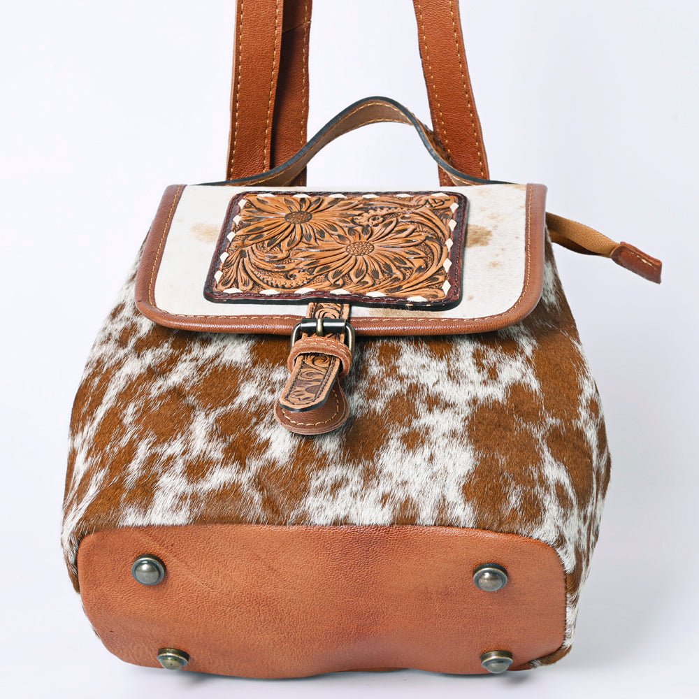 American Darling Hand Tooled Hair On Genuine Leather Women Bag Western Handbag Purse