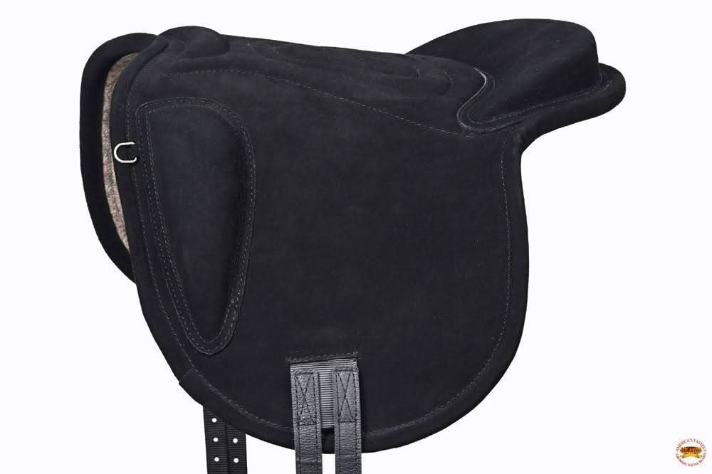 Sp100-F Baretek English Leather Bareback Horse Saddle Pad Trail Riding