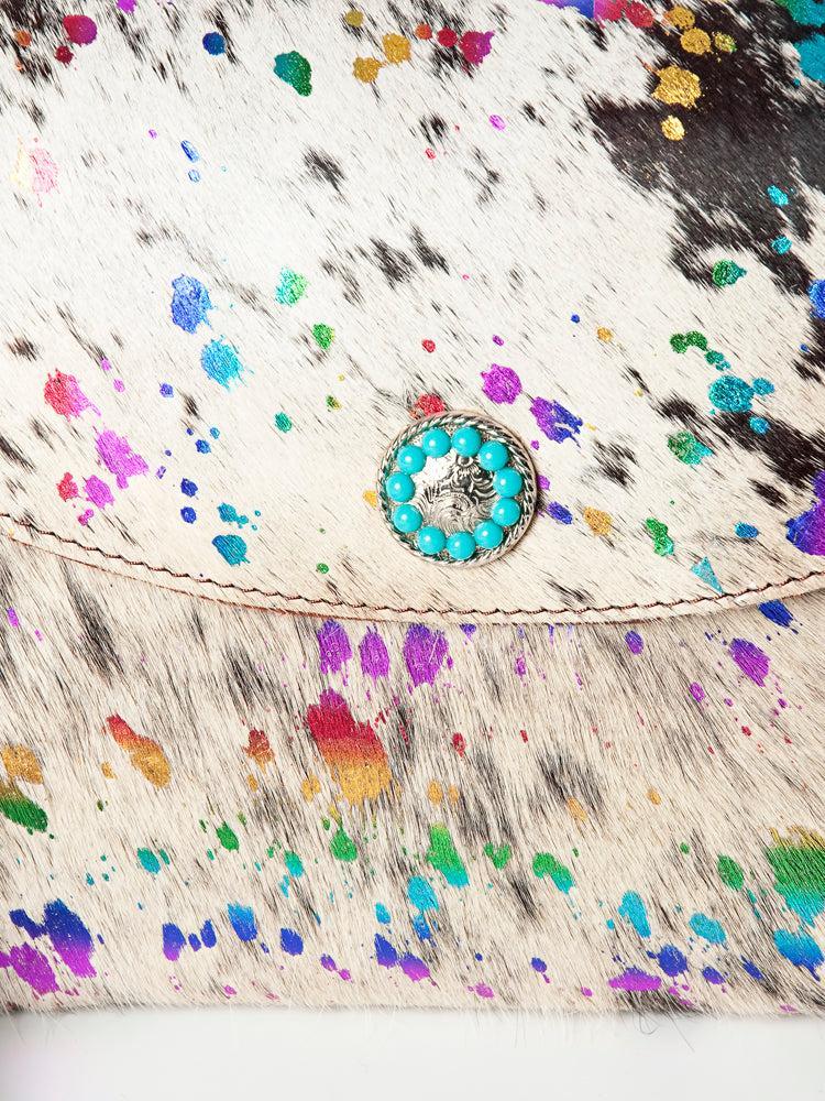 American Darling ADBGZ321 Crossbody Hair-On Genuine Leather Women Bag Western Handbag Purse