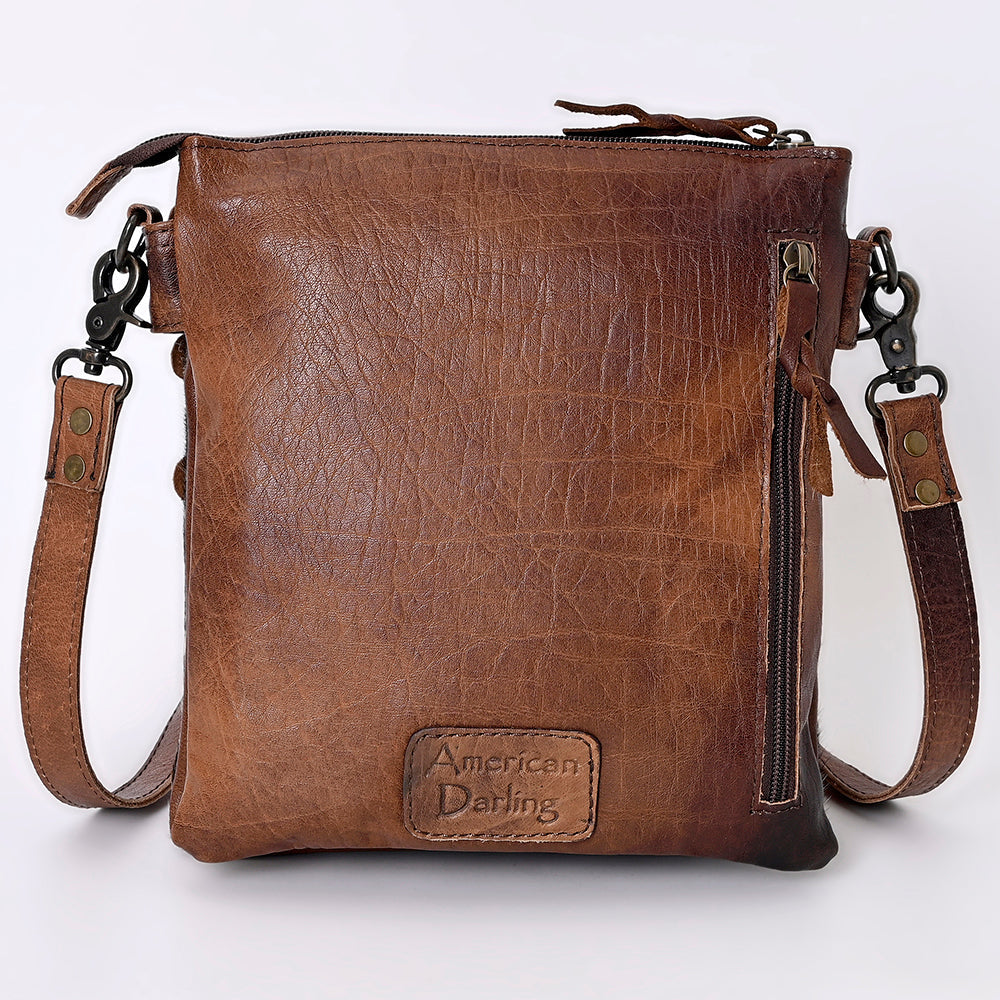 American Darling ADBG630 Crossbody Hair-On Genuine Leather Women Bag Western Handbag Purse