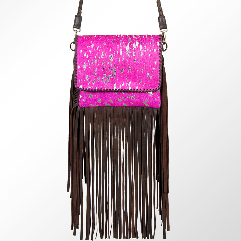 American Darling ADBGZ334 Crossbody Hair-On Genuine Leather Women Bag Western Handbag Purse