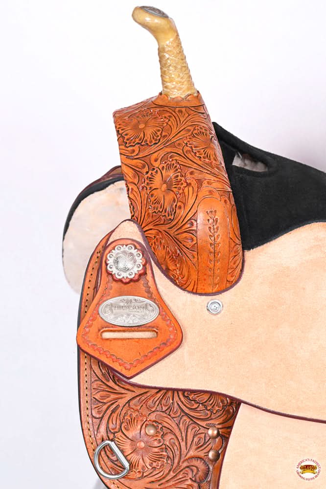 Hilason Western Horse Treeless Trail Barrel Saddle American Leather