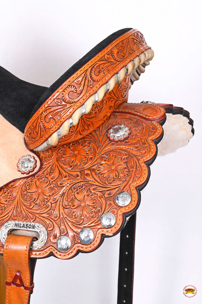 Hilason Western Horse Treeless Trail Barrel Saddle American Leather