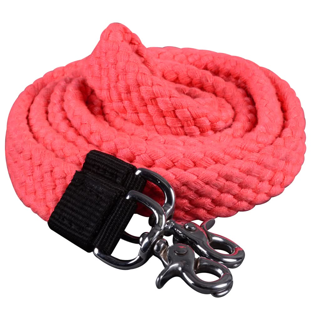 HILASON 7 Ft Braided Flat Cotton Roping Rein