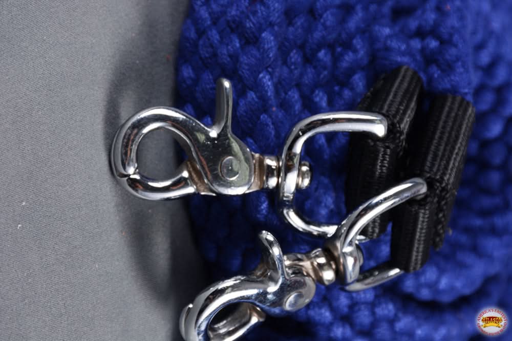 HILASON 7 Ft Braided Flat Cotton Roping Rein