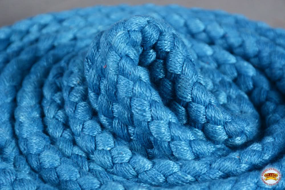 HILASON 7 Ft Braided Flat Cotton Roping Rein