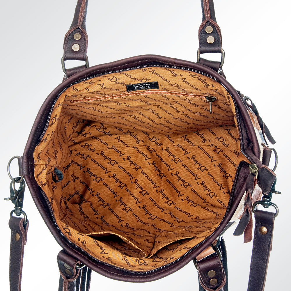 American Darling ADBG695 Tote Hair-On Genuine Leather Women Bag Western Handbag Purse