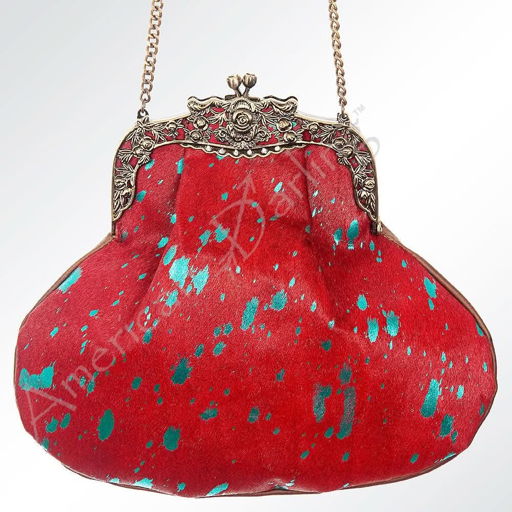 American Darling Hair On Genuine Leather Women Bag Western Handbag Purse