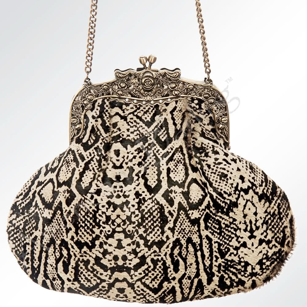 American Darling Hair On Genuine Leather Women Bag Western Handbag Purse